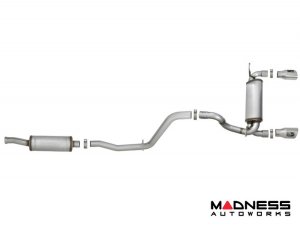 Jeep Wrangler JL 3.6L 4 Door Performance Exhaust System - 409 SS Cat Back - Rebel - AFE - Dual Exit - Polished